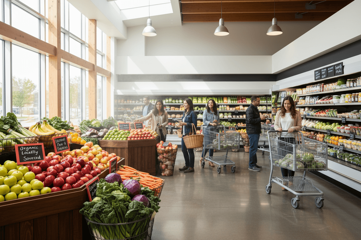Fresh produce section